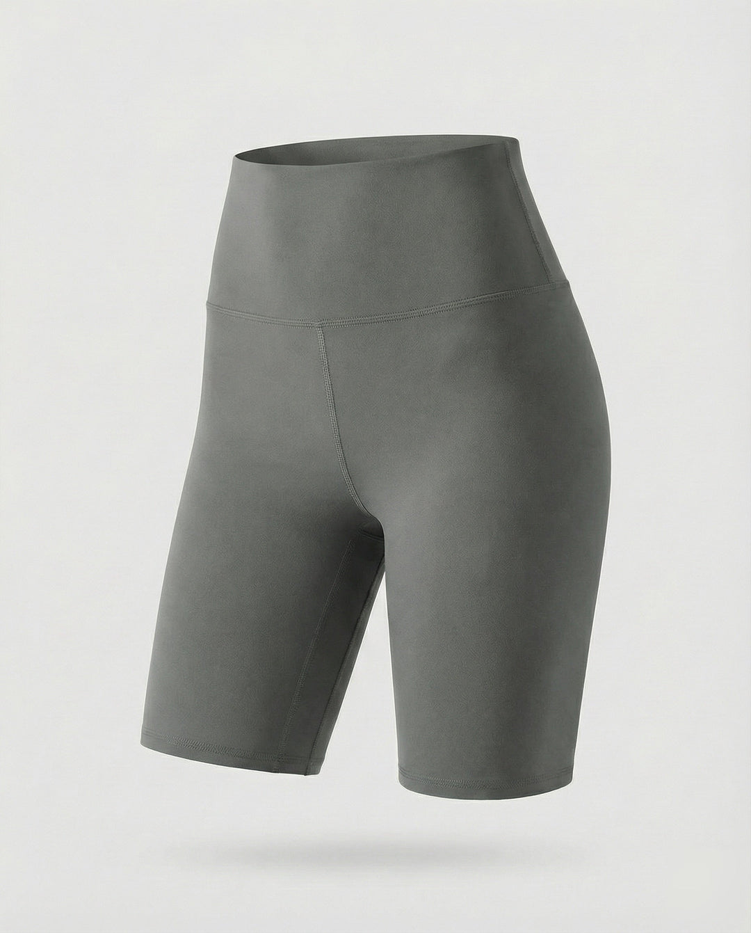 Fashion-forward women's high waisted bike shorts, providing a sleek shaping silhouette.