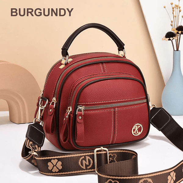 Fashionable women's leather shoulder bag, a chic and versatile accessory completing any classic style outfit.