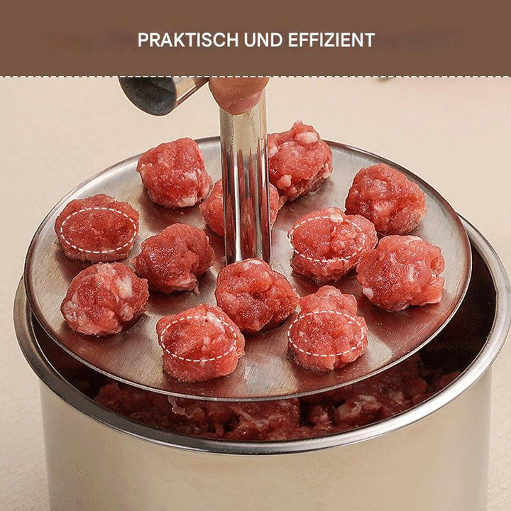 High-quality stainless steel meatball maker for creating perfectly uniform meatballs easily.