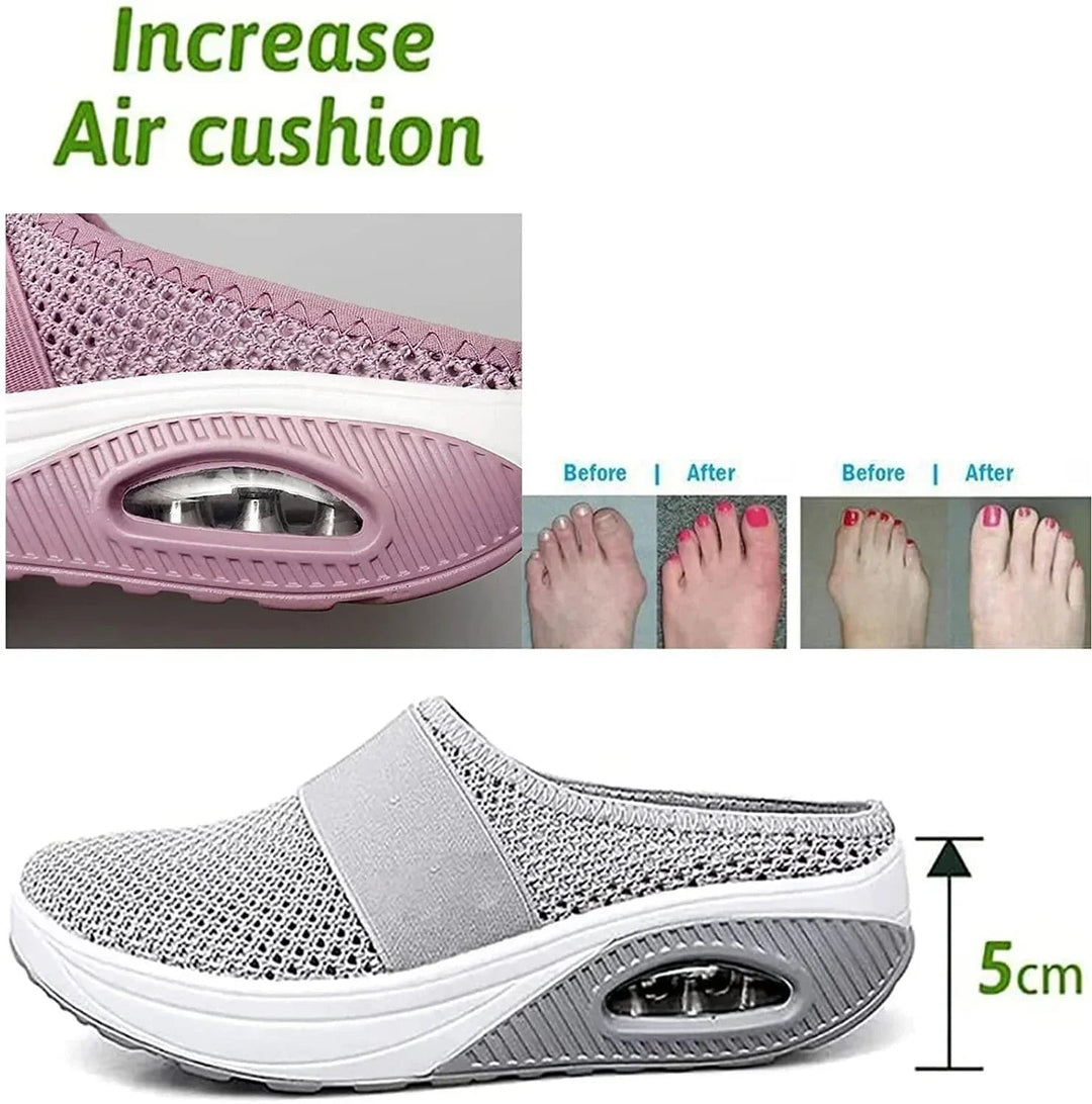 Adjustable hook-and-loop closure on women's orthopedic shoes; ensures a custom fit for edema.