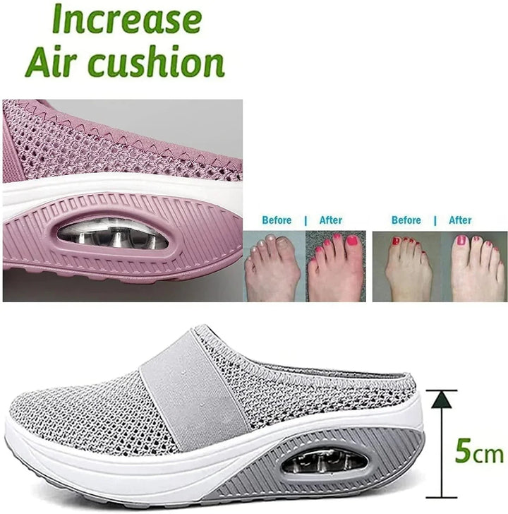 Adjustable hook-and-loop closure on women's orthopedic shoes; ensures a custom fit for edema.