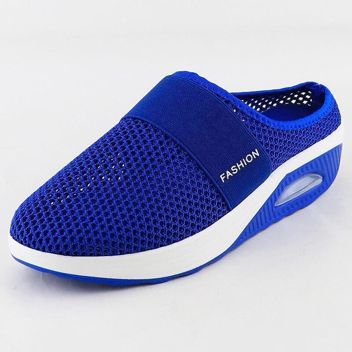 Cushioned interior of women's diabetic shoes; provides ultimate comfort for swollen feet.