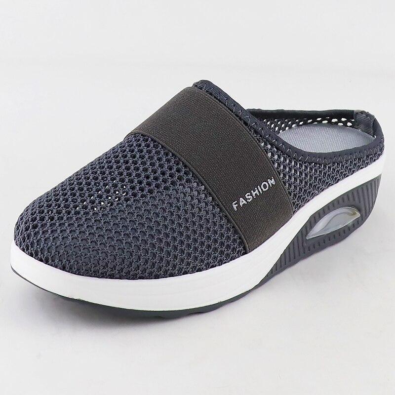 Soft, breathable upper material of women's orthopedic shoes, perfect for sensitive, swollen feet.
