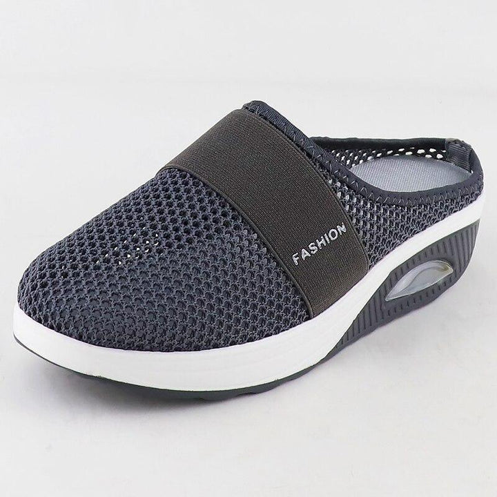 Soft, breathable upper material of women's orthopedic shoes, perfect for sensitive, swollen feet.