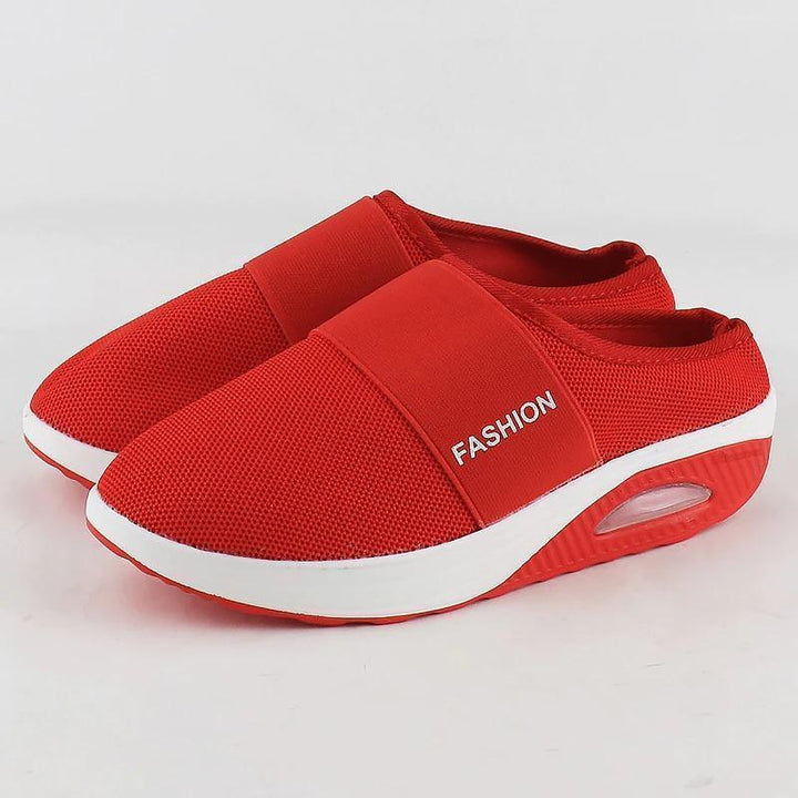 Full view of women's comfort diabetic shoes; designed for ultimate relief from swollen feet & edema.