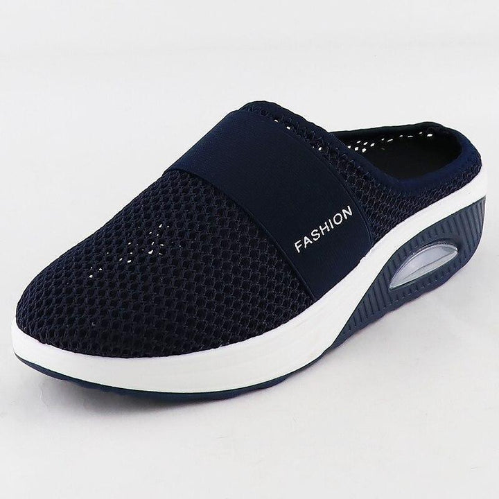 Orthopedic walking shoes for women with edema; extra-wide toe box relieves foot pain & pressure.