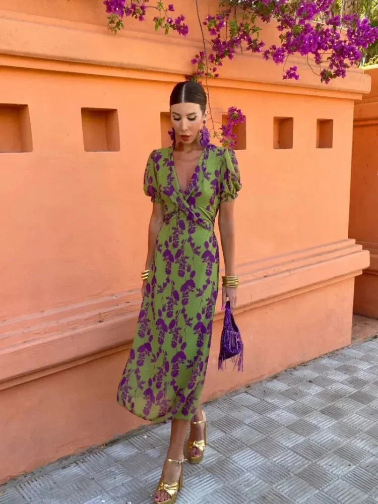 Elegant Printed Dress