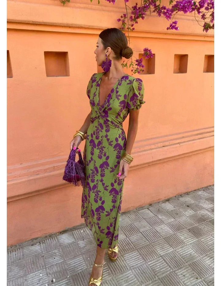 Elegant Printed Dress