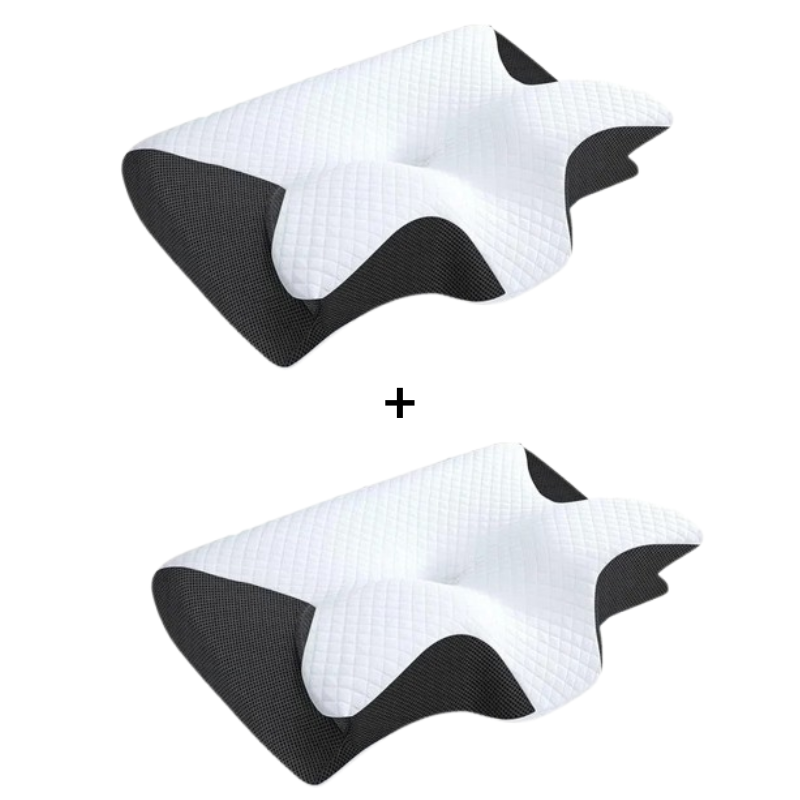 Side & back sleeper's memory foam cervical pillow, superior neck support & pain relief for comfort.