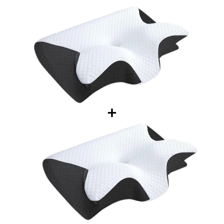 Side & back sleeper's memory foam cervical pillow, superior neck support & pain relief for comfort.