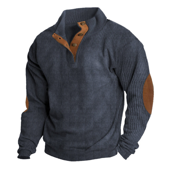 The Asher Outdoor Sweater, a warm pullover ideal for winter wear and outdoor activities.