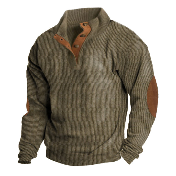 Stylish Men's Asher Outdoor Sweater in navy blue, highlighting its versatile mens fashion appeal.