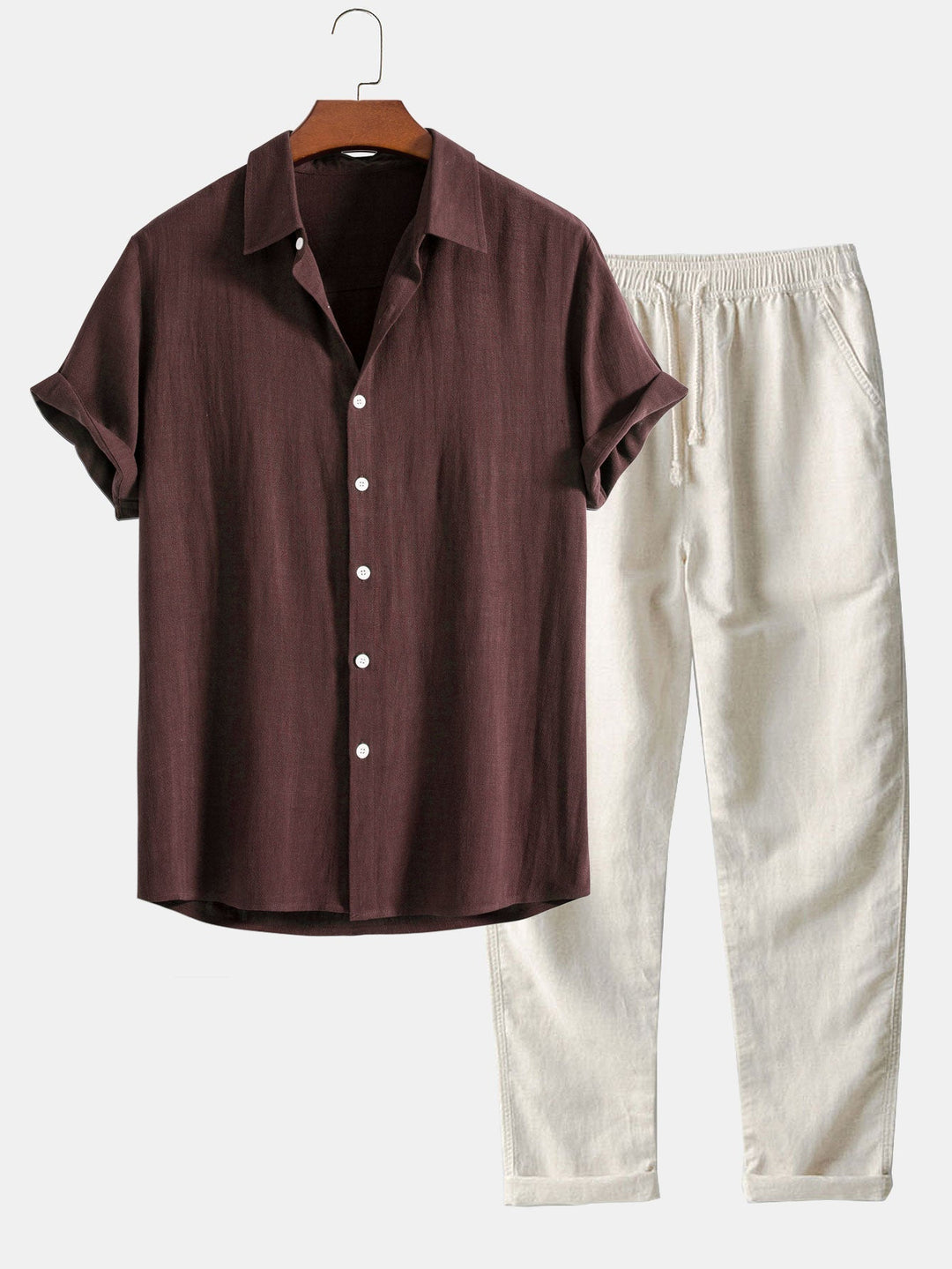 Lightweight men's casual wear set, perfect for warm weather