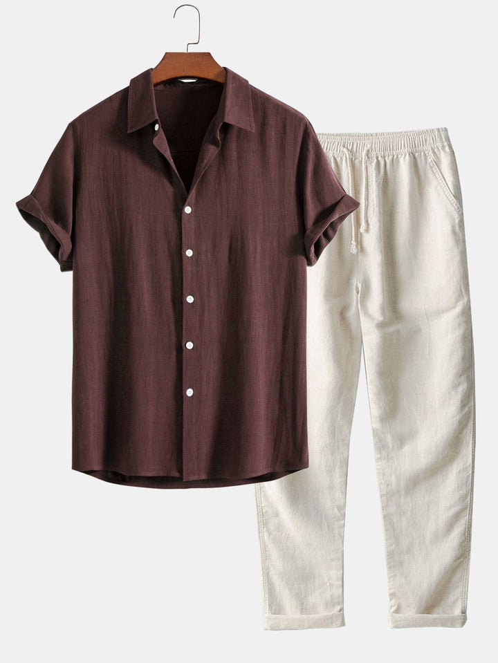 Lightweight men's casual wear set, perfect for warm weather
