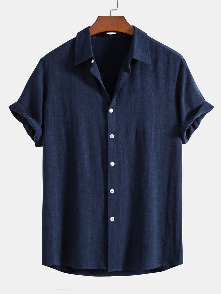 Men's fashion summer set: comfortable, breathable shirt and shorts
