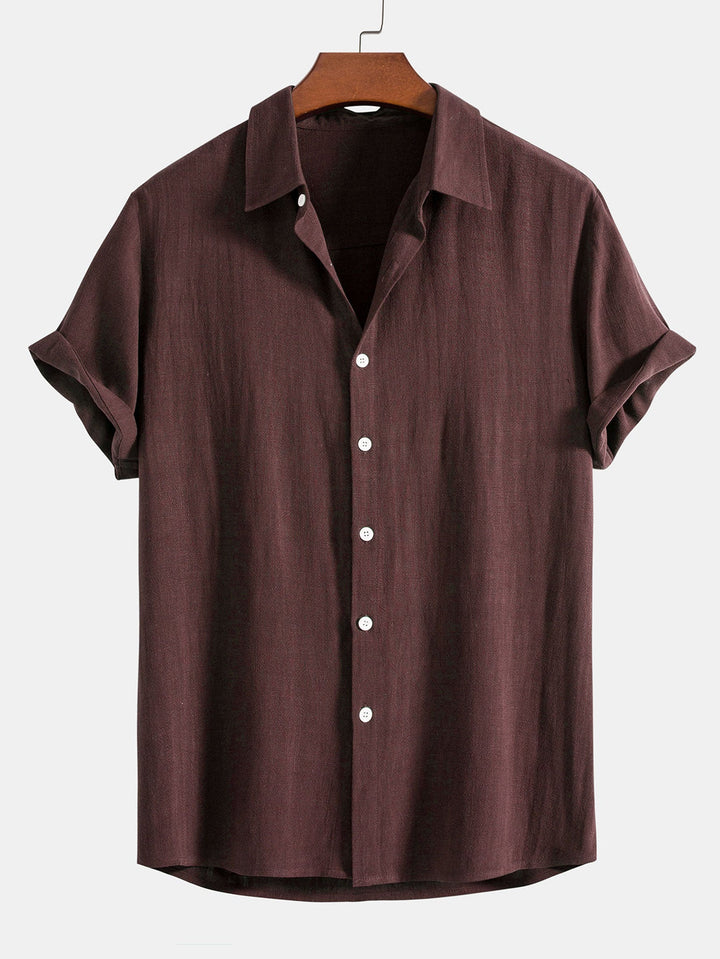 Men's linen-style matching set for a relaxed summer look