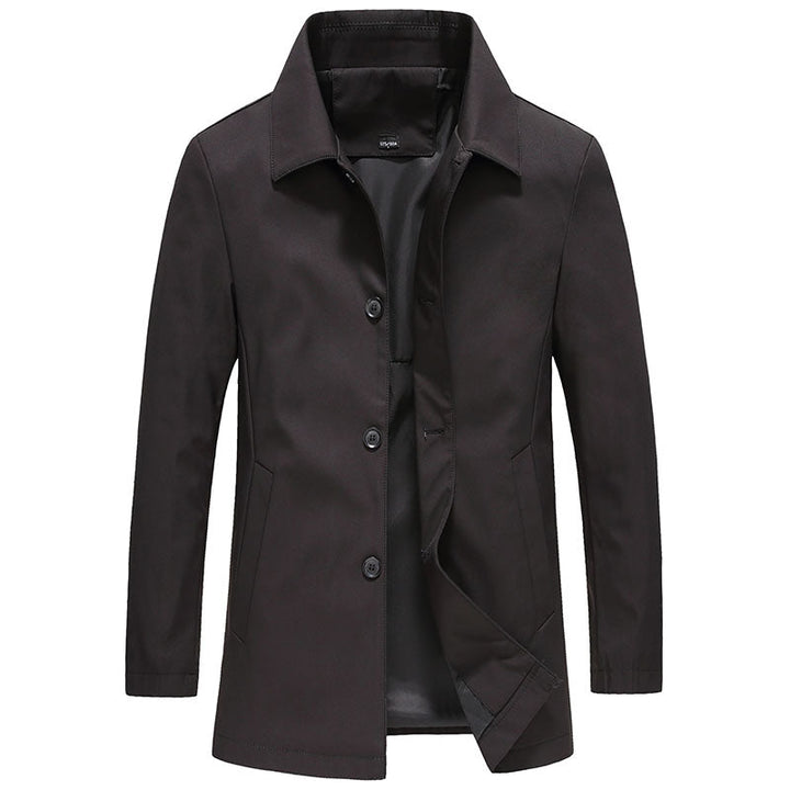 Men's classic button-down collared jacket for versatile style. Smart casual everyday outerwear, ideal for fall & spring layering.