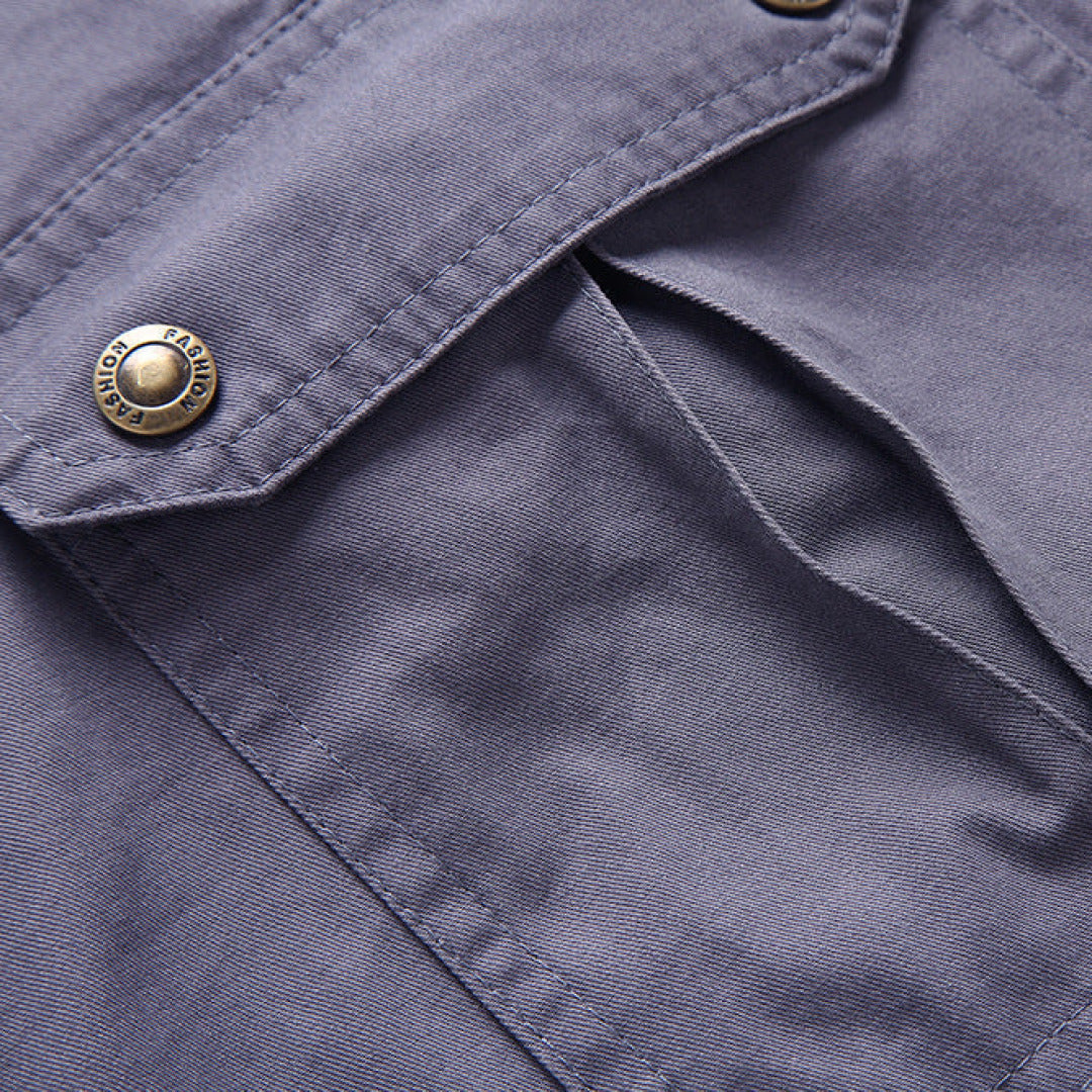 Durable men's tactical cargo shorts for outdoor adventures, hiking, utility, and casual fashion.
