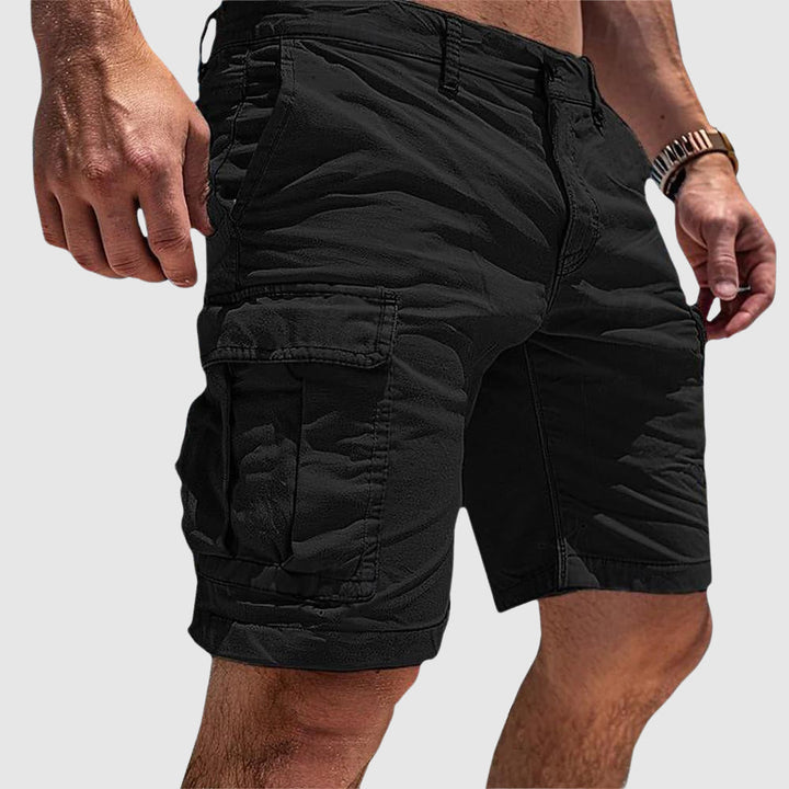 Comfortable men's cargo shorts, perfect for everyday casual wear & relaxed summer style.