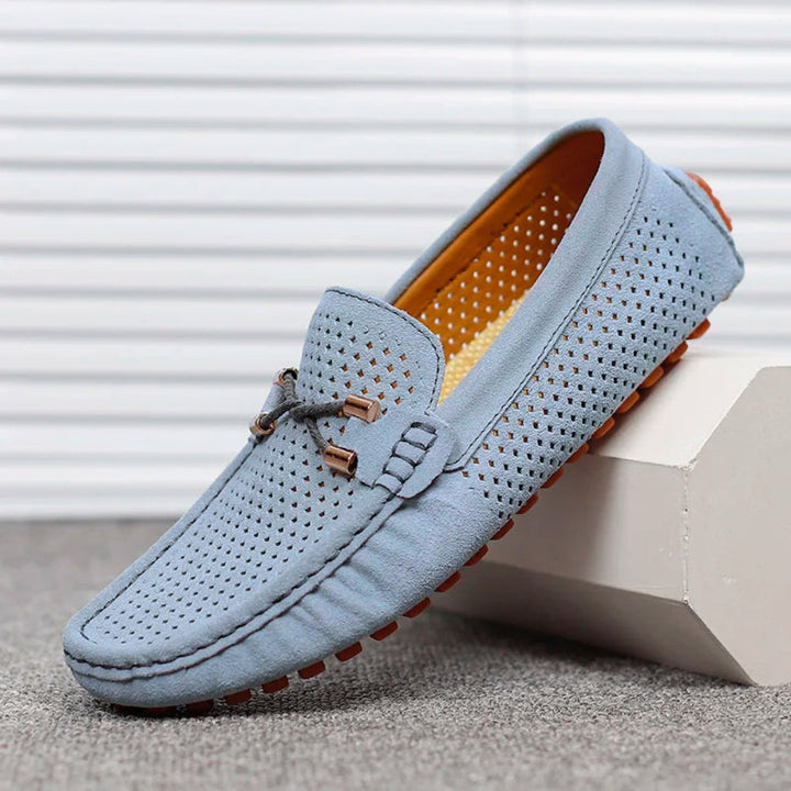 Men's tan leather loafers, ideal for casual and semi-formal occasions