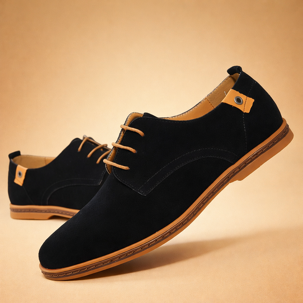 Stylish men's casual footwear, classic lace-up oxford design for everyday wear.
