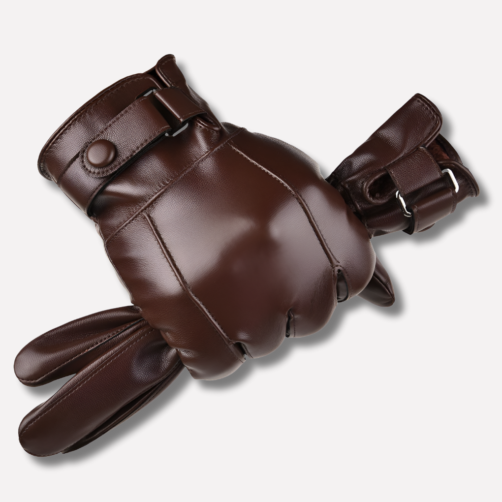 Premium men's leather winter gloves for ultimate warmth and style. Ideal for cold weather driving and outdoor activities.