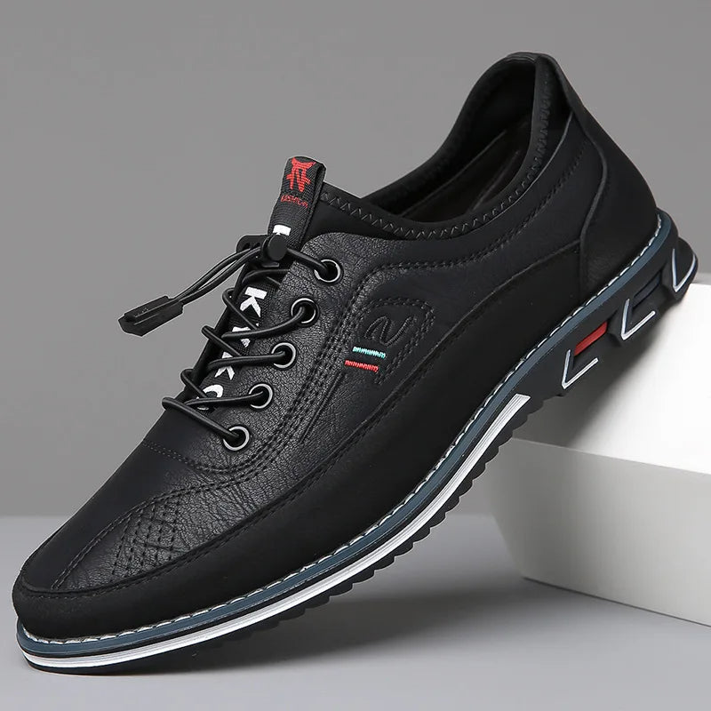 Stylish men's brown Oxford formal shoes, offering comfort & elegance for business meetings and events.