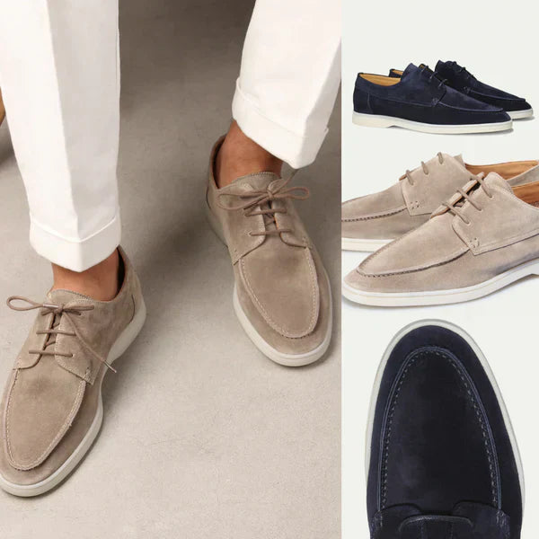 Men's Diederik luxury loafers: elegant lace-up leather shoes for the modern man.