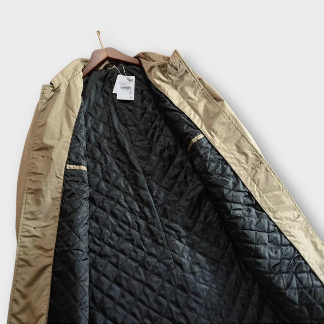 Versatile men's classic car coat, perfect for smart casual, business wear, and stylish cold weather fashion.