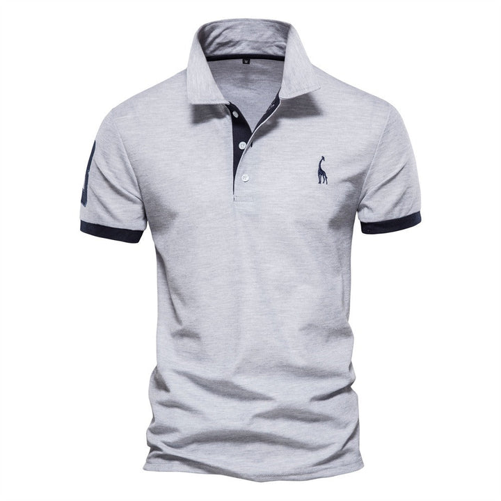 Comfortable Men's Polo Shirt with a classic contrast collar. Ideal for summer style & everyday men's fashion.