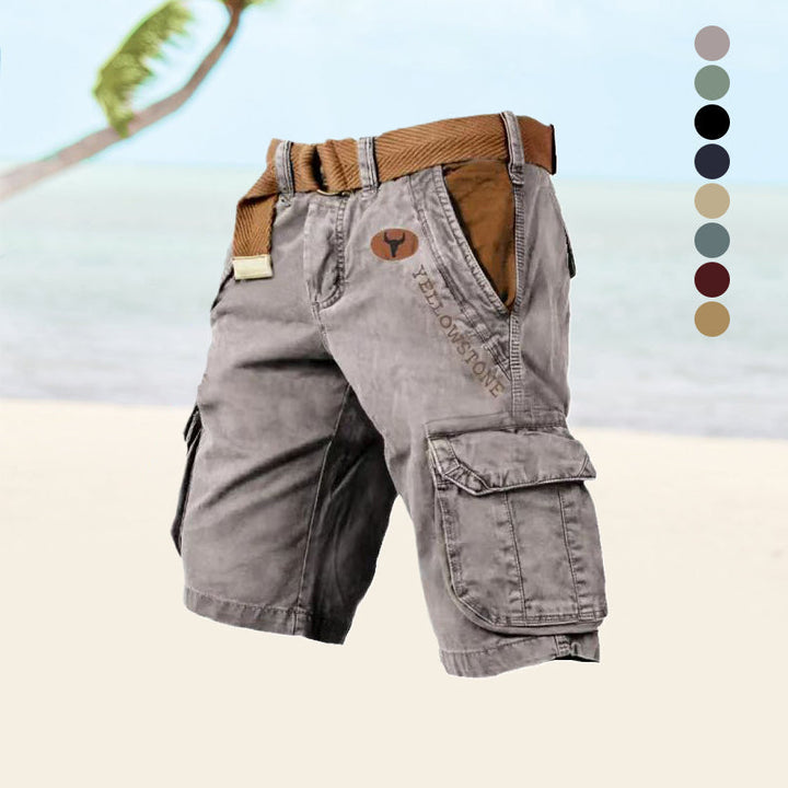Men's classic multi-pocket cargo shorts for everyday comfort & utility.