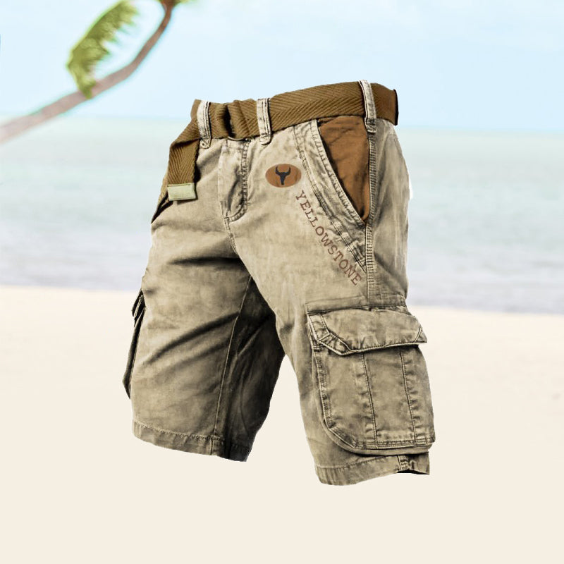 Stylish men's multi-pocket shorts in a relaxed fit for casual and active lifestyles.