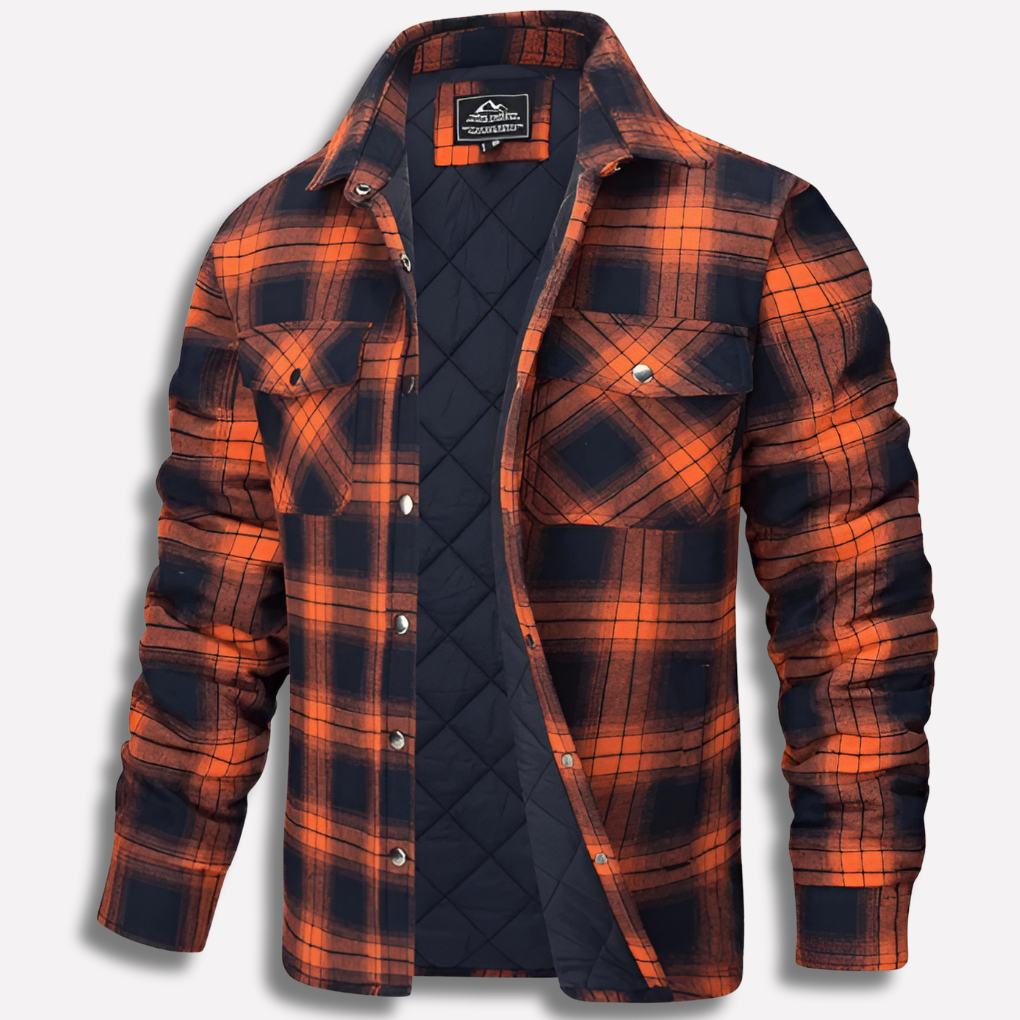Classic buffalo plaid flannel shirt for men, a versatile piece of outdoor apparel.