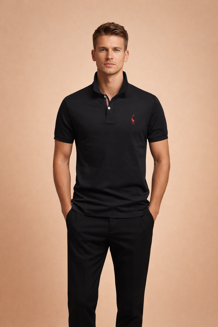 Timeless style men's collared polo shirt, a versatile everyday essential for a smart casual look.