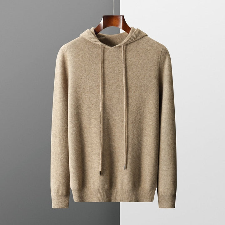 Men's comfortable gray pullover hoodie for casual everyday wear.