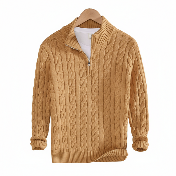 Men's versatile Vincent half-zip pullover, a comfortable long-sleeve sweater for modern style.