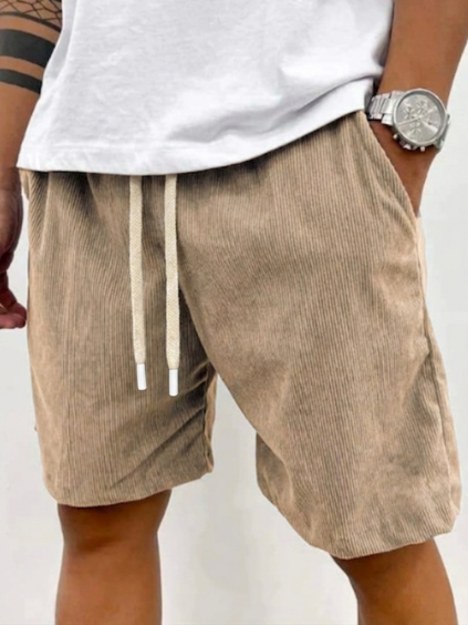 Men's casual drawstring shorts in a relaxed fit for ultimate comfort and everyday wear.