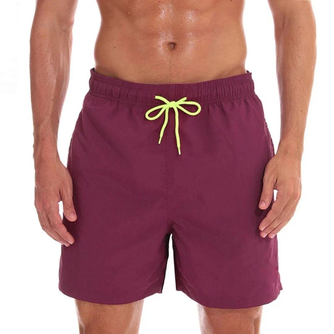 Men's summer shorts with side pockets and adjustable drawstring for ultimate comfort.