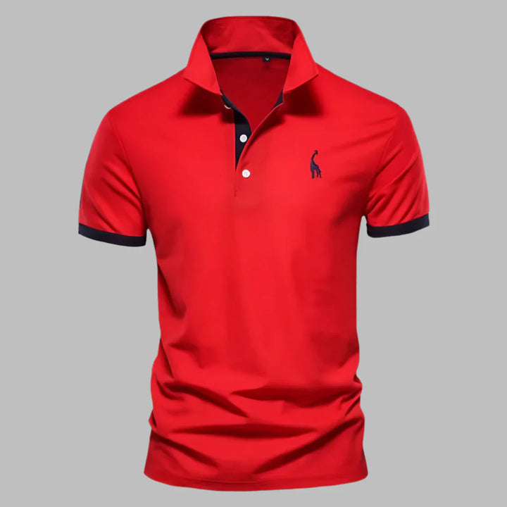 Men's spring/summer fashion polo shirt, offering elegant comfort and a smart casual look.