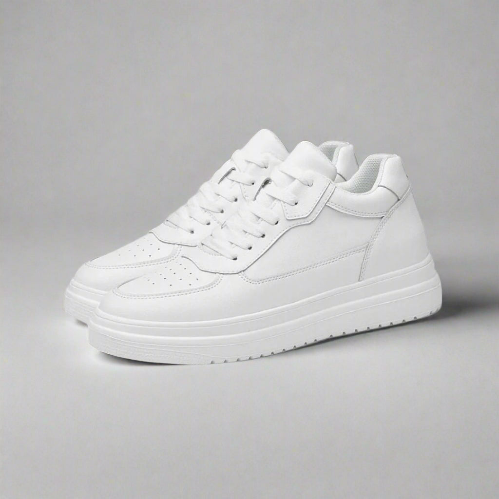 Men's height-increasing sneakers offering an invisible height boost and stylish, comfortable wear.