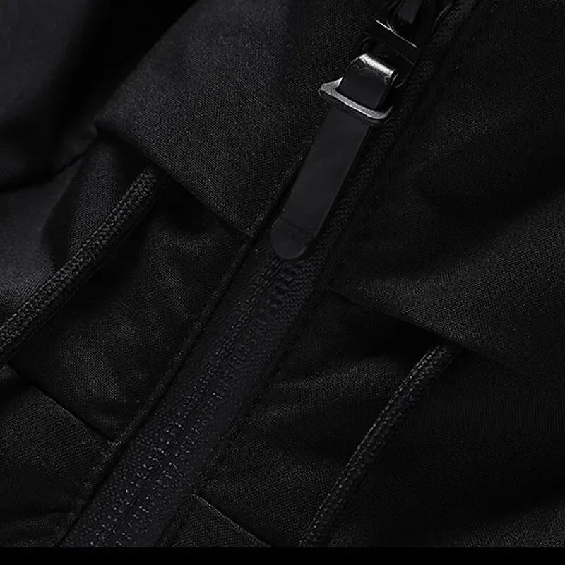 Casual men's winter jacket, a hooded quilted puffer offering superior warmth and comfort.