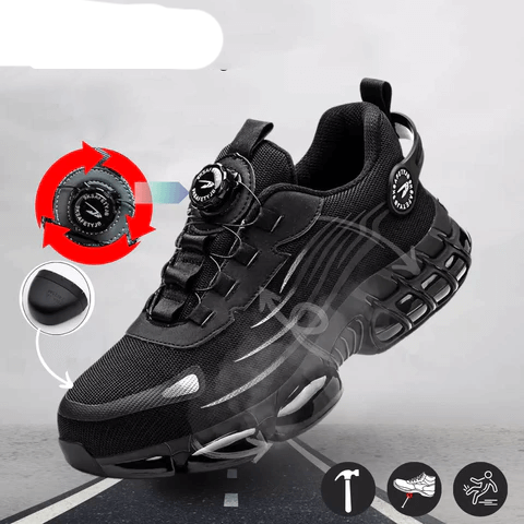 Steel toe safety sneakers for men, offering unmatched durability and workwear style.