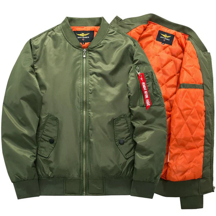 Stay protected with this wind-resistant, water-repellent men's casual jacket for outdoor adventures.