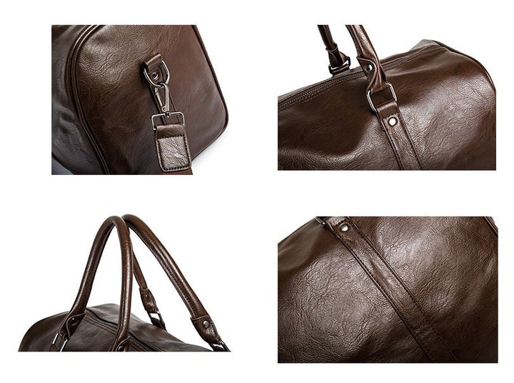 Essential men's travel duffel bag, combining style and durability.