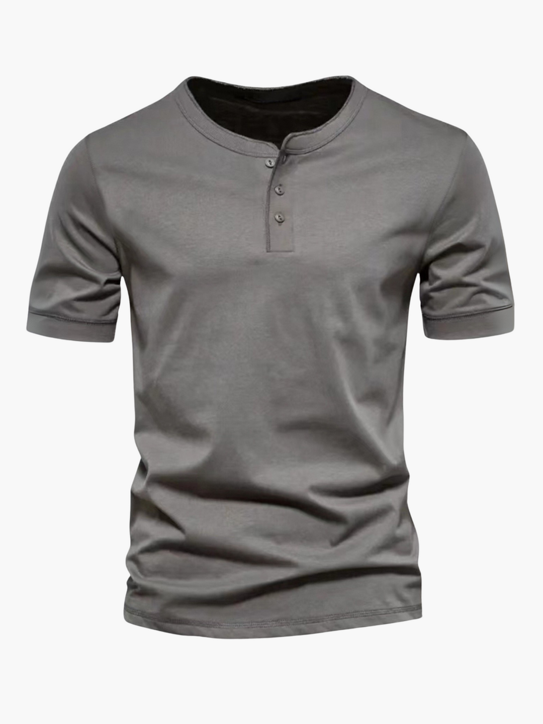 Men's lightweight short sleeve button-up shirt in blue