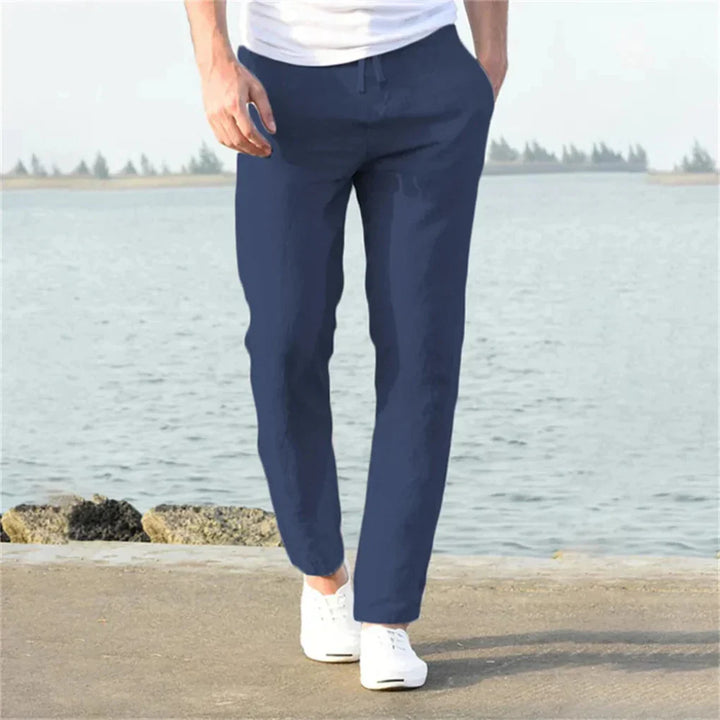 Men's summer pants: comfortable, breathable linen blend with a relaxed fit