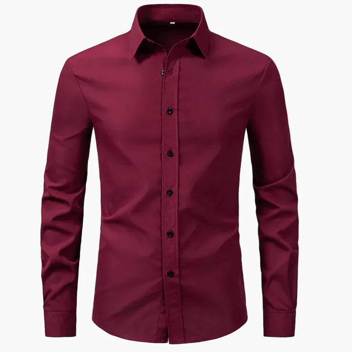 Stylish button-up dress shirt for men, perfect for formal occasions