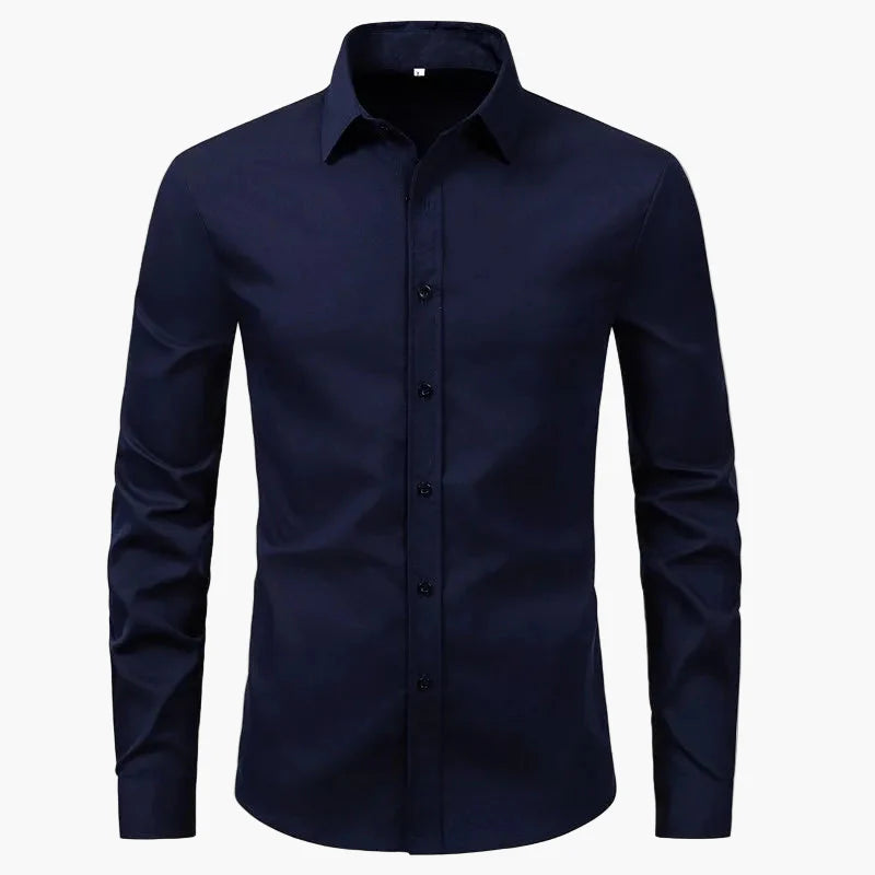 Easy care men's long sleeve shirt, perfect for travel and work