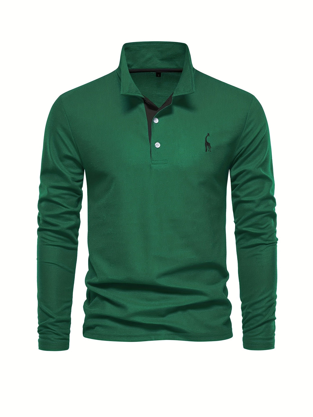 Men's comfortable long sleeve polo shirt, a wardrobe essential