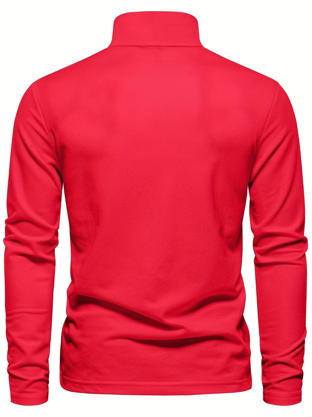 Men's long sleeve polo shirt with button detailing, casual wear